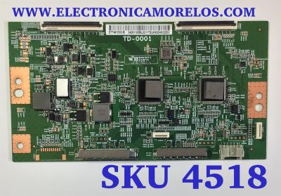 T-CON PARA TV SONY / NUMERO DE PARTE 34291100BL0211 / TD-0001 / ST7461D02-B / 34291100BL / 34.29110.0BL / DISPLAY ST7461D02-B VER.2.1 / MODELOS XR-75X85J / XR75X85J / XR-75X90J / XR75X90J / XR-75X95J / XR75X95J